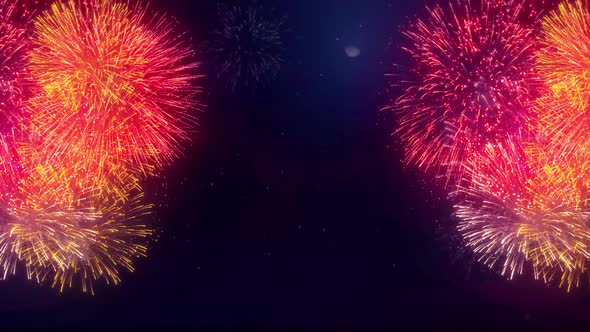 Multi color Multiple shape Explosion display sky night Seamless  alt