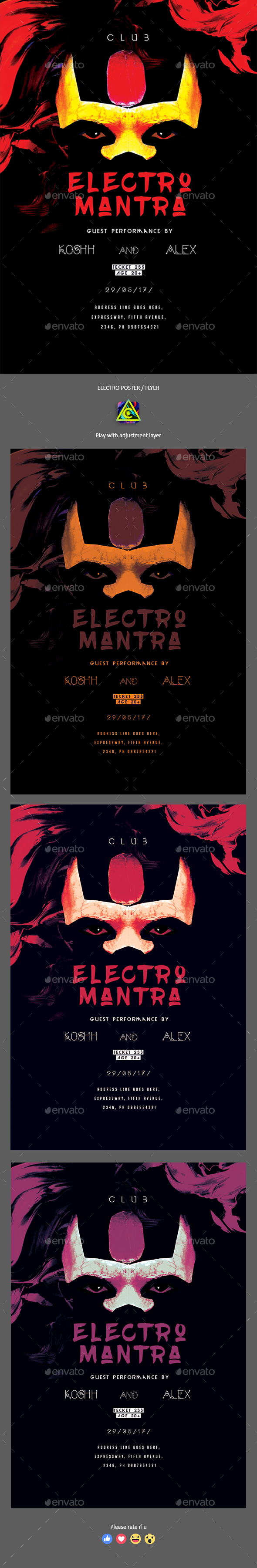 Electro Party Poster / Flyer - Clubs & Parties Events
