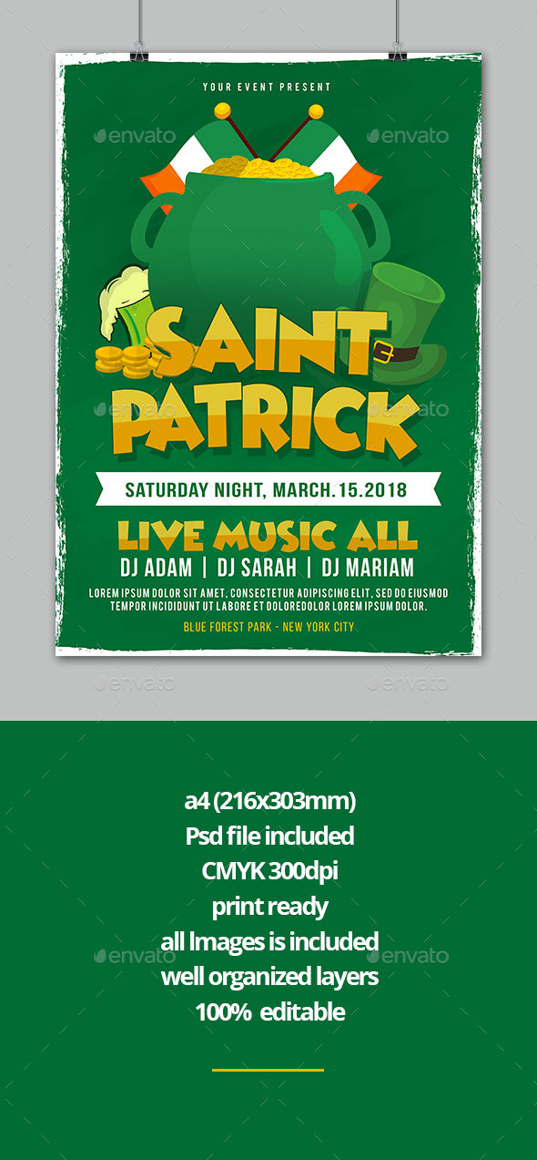 St. Patrick Flyer - Events Flyers