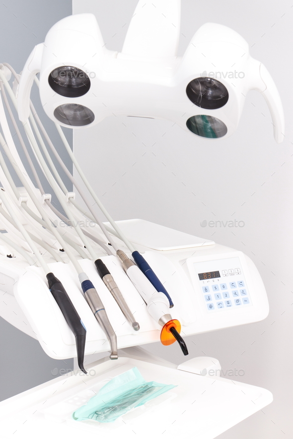 Dental instruments and tools used by dentists Stock Photo by ratmaner
