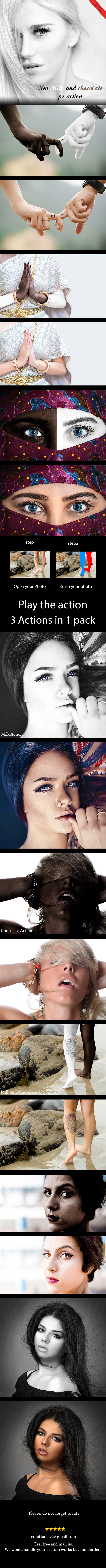 Neo Milk and Chocolate Ps Action - Photo Effects Actions