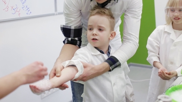 In Chemistry Class They Set Fire To a Student's Hand