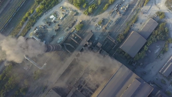 Aerial View of Industrial Oil Refinery Plant Station Gas Industry Background alt