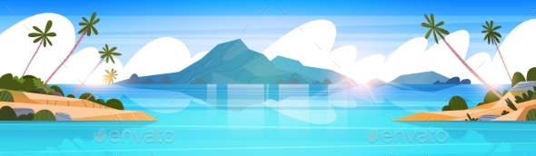 Tropical Beach Landscape Summer Seaside - Landscapes Nature