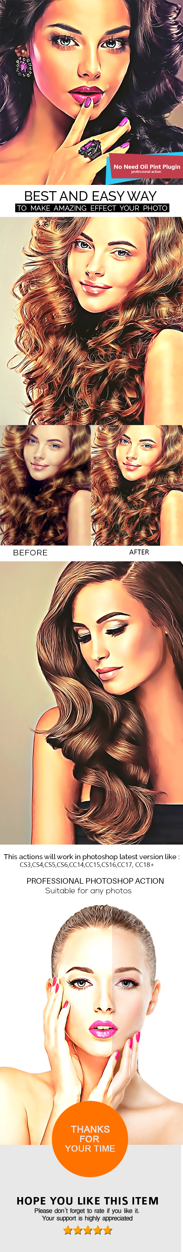 Vector Painting Photoshop Action V2 - Photo Effects Actions