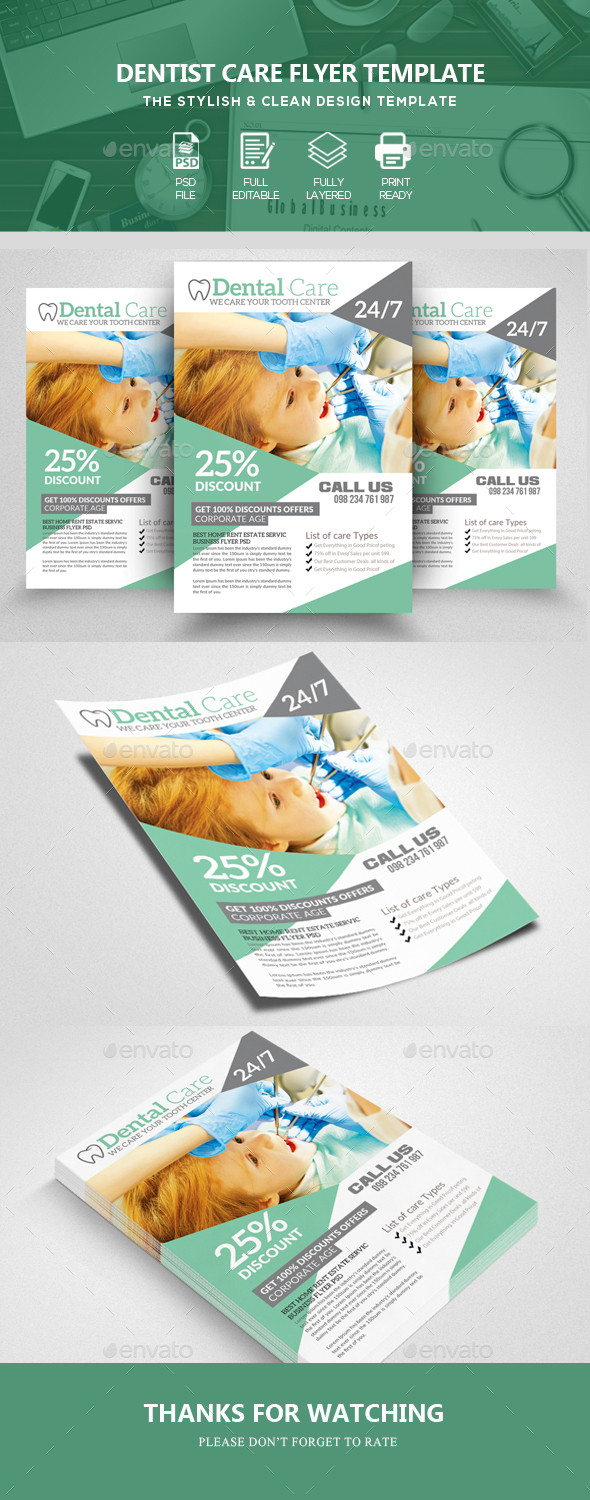 Dentist Flyer Template - Commerce Flyers