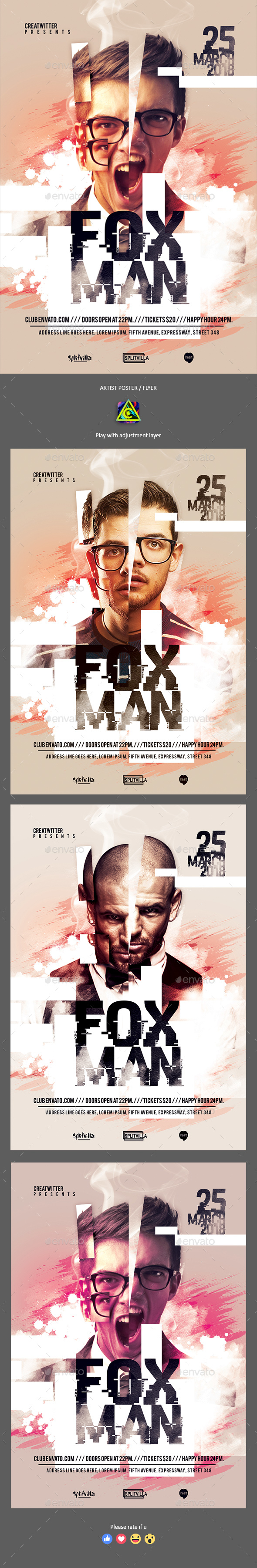 Artist Poster / Flyer - Clubs & Parties Events