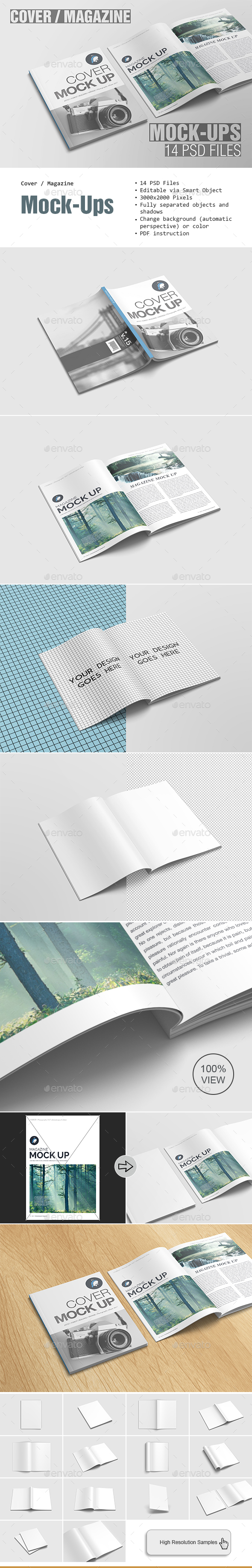 Cover / Magazine Mockup - Magazines Print