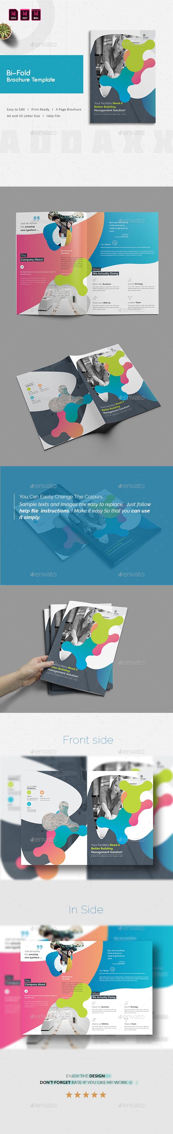 Bi-Fold Brochure Template - Corporate Brochures
