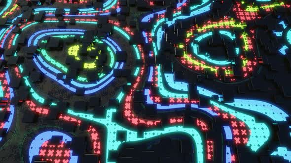 3d Objects Form Sci Fi Composition on Surface 3d Pattern alt