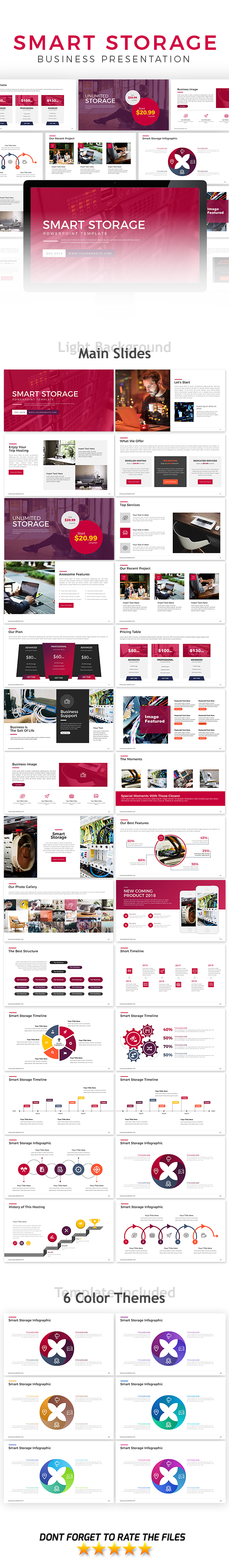 Smart Storage Presentation Template - Business PowerPoint Templates