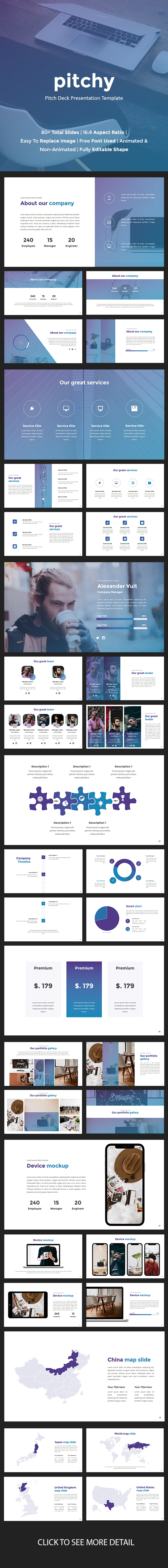 Pitchy PowerPoint Template - Pitch Deck PowerPoint Templates
