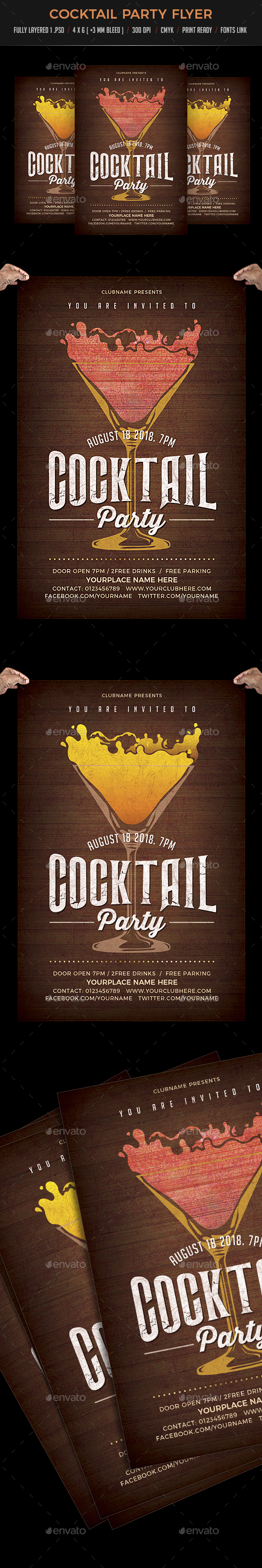 Cocktail Party - Events Flyers
