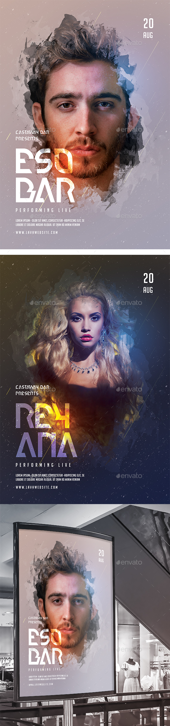 Artist Event Flyer/Poster - Concerts Events