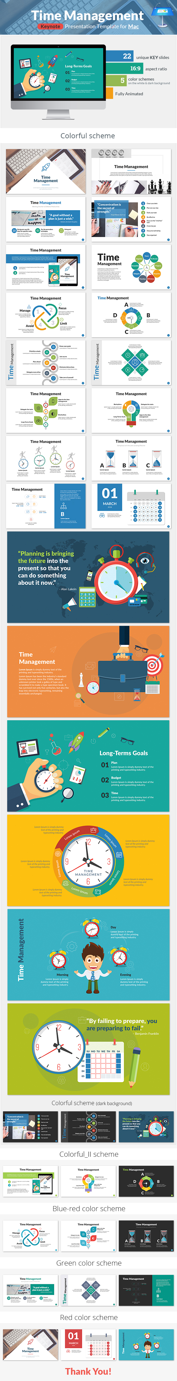 Time Management Keynote Presentation Template - Keynote Templates Presentation Templates