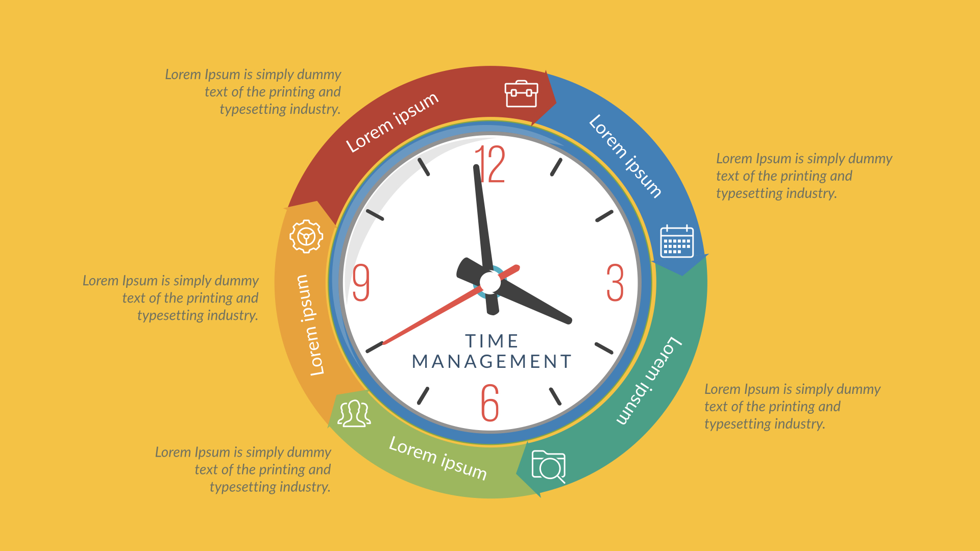 Time management PowerPoint template and Keynote Slide