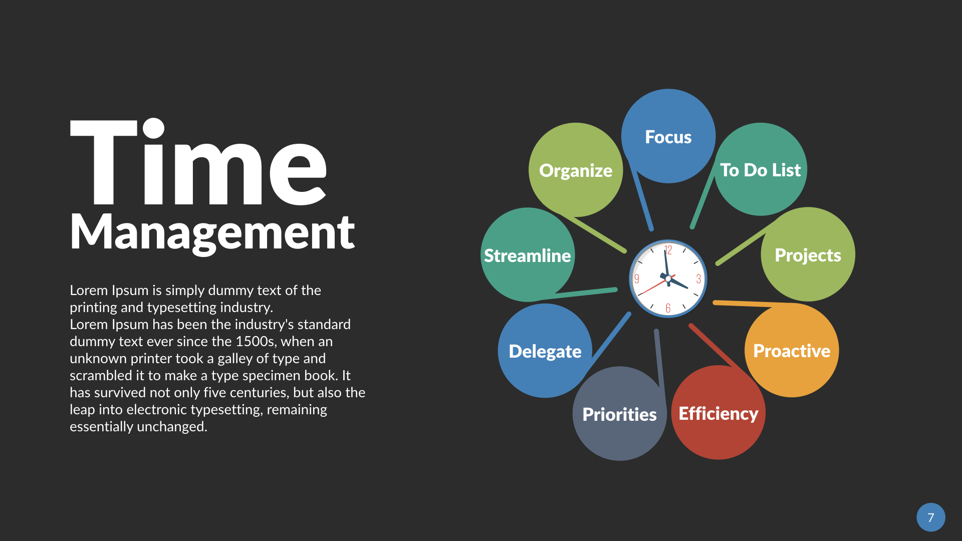 Time Management Keynote Presentation Template, Presentation Templates