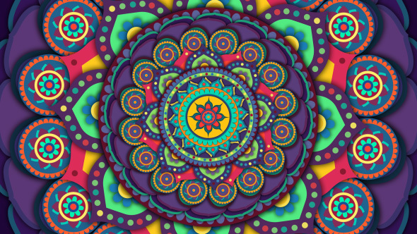 Mandala Colorful Festival