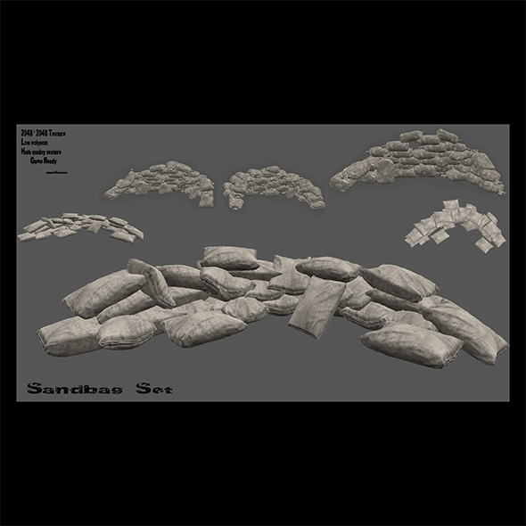 sandbag set - 3Docean 21526007