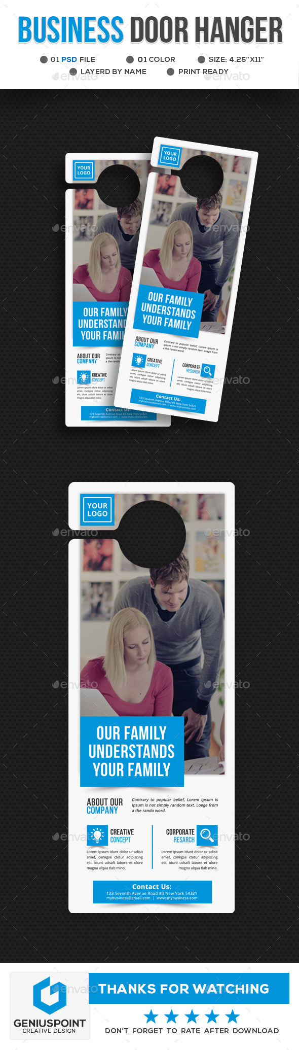 Business Door Hanger - Miscellaneous Print Templates
