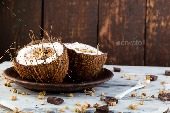 Healthy breakfast bowl. - Stock Photo - Images