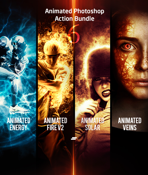 Animated Photoshop Action Bundle 06 - Photo Effects Actions