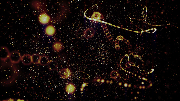 Background with Golden Particles