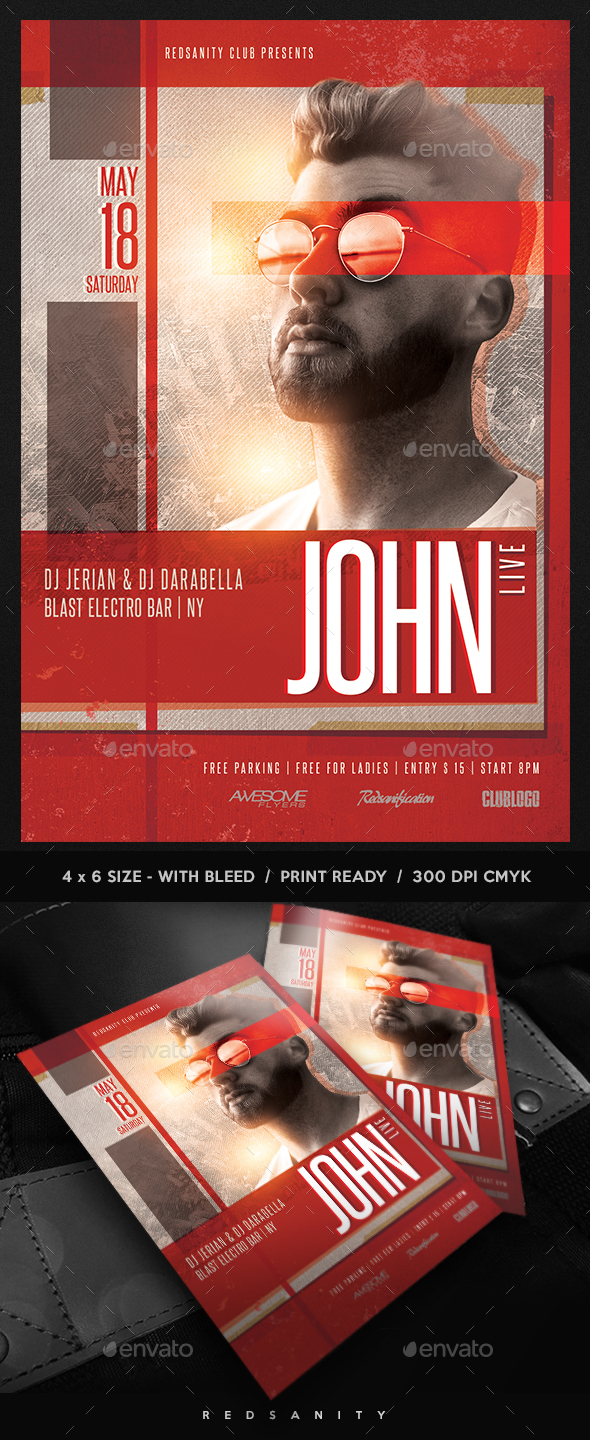 Guest DJ / Artist Flyer - Clubs & Parties Events