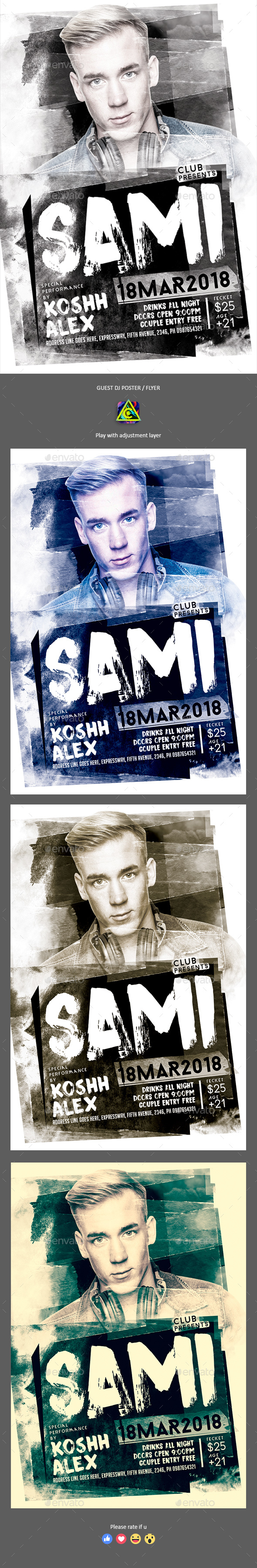 Artist Poster / Flyer - Clubs & Parties Events