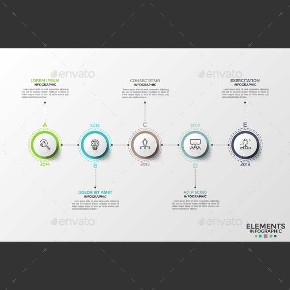Thin Line Infographic Timeline - Infographics