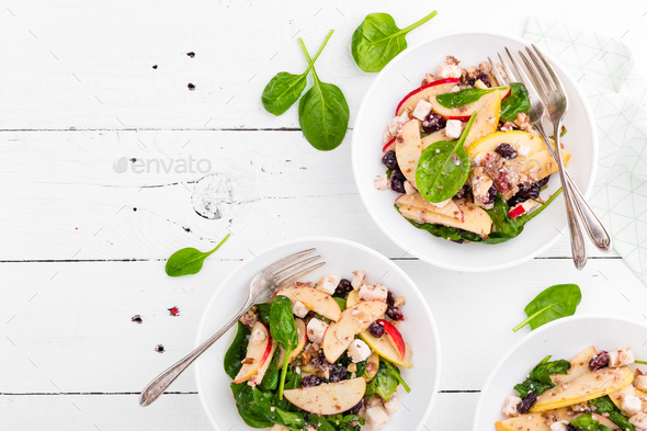 Grilled chicken breast and fresh vegetable salad - Stock Photo - Images