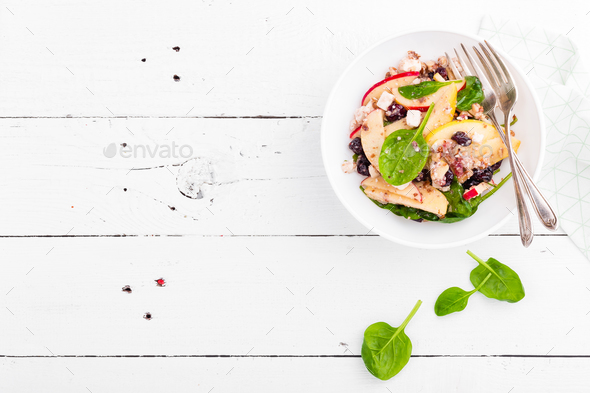 Healthy fruit and berry salad - Stock Photo - Images