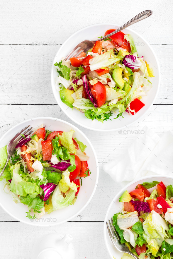 Healthy vegetable salad - Stock Photo - Images