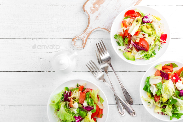 Healthy vegetable salad - Stock Photo - Images