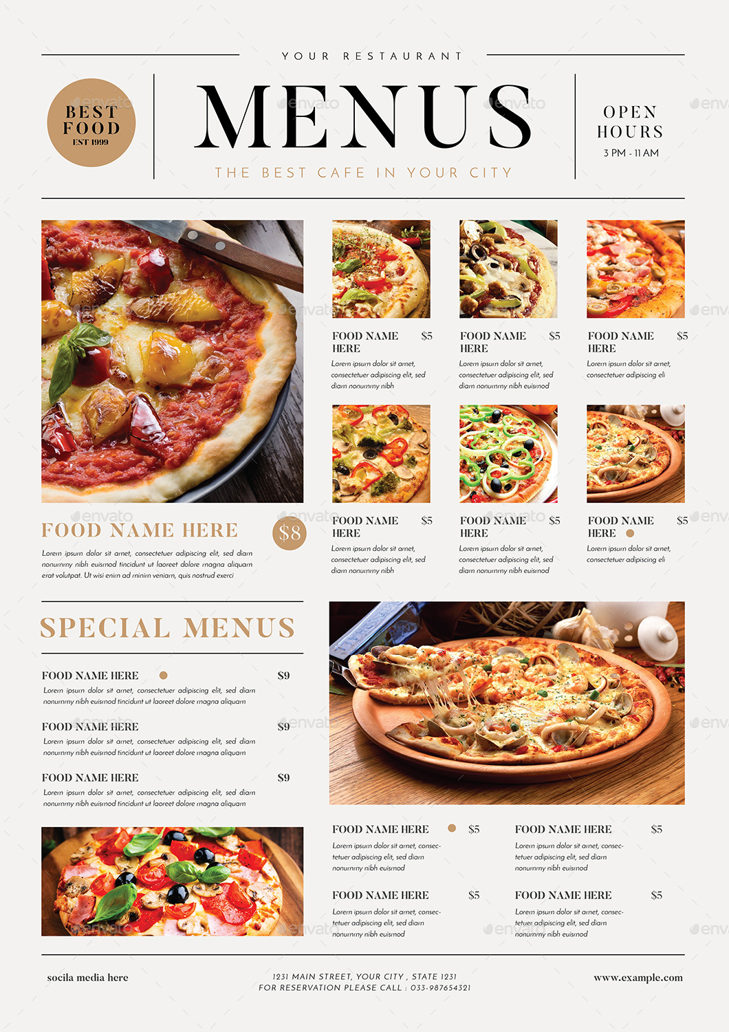 SImple Food Menus