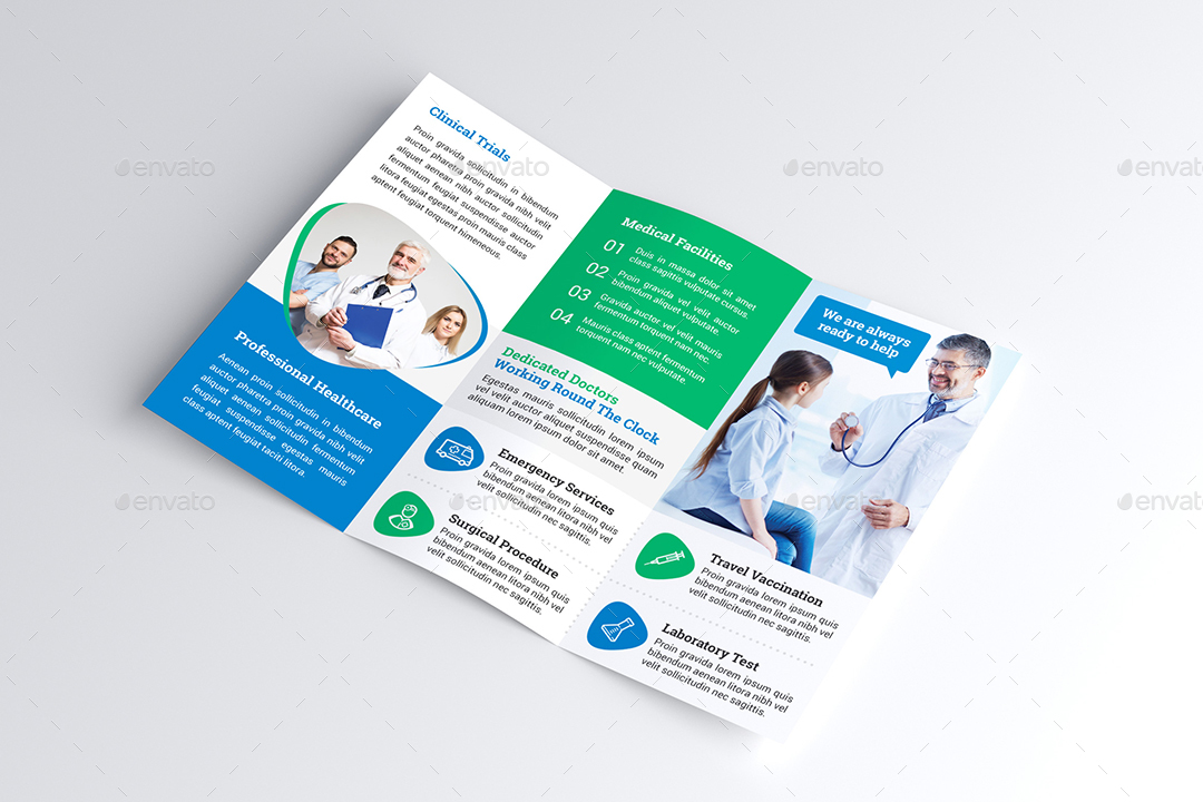 Medical Trifold Brochure, Print Templates | GraphicRiver