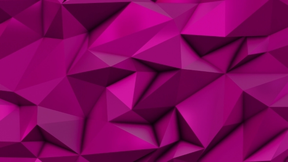 Pink Abstract Low Poly Triangle Background, Motion Graphics | VideoHive