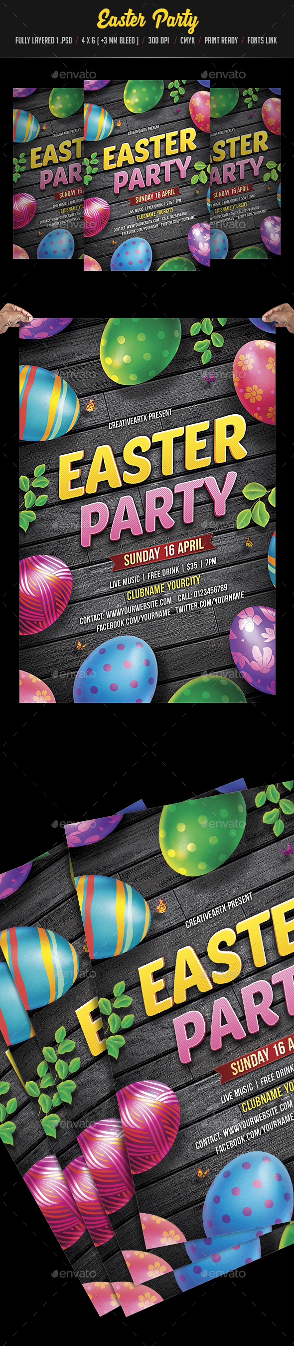 Easter Party Flyer - Events Flyers