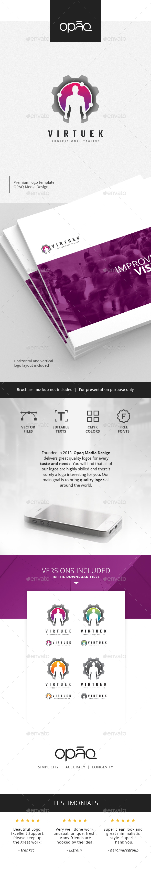 Human Virtual Reality Logo - Humans Logo Templates