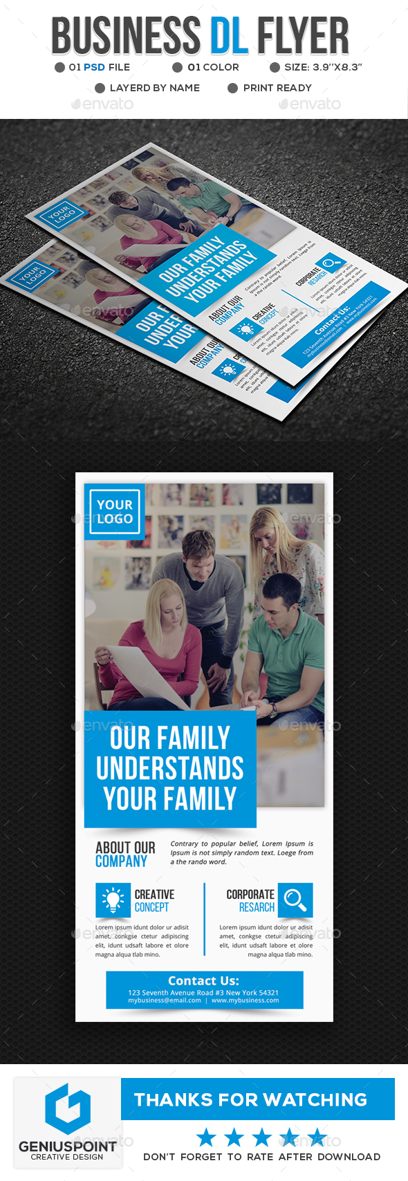Business Dl Flyer - Flyers Print Templates