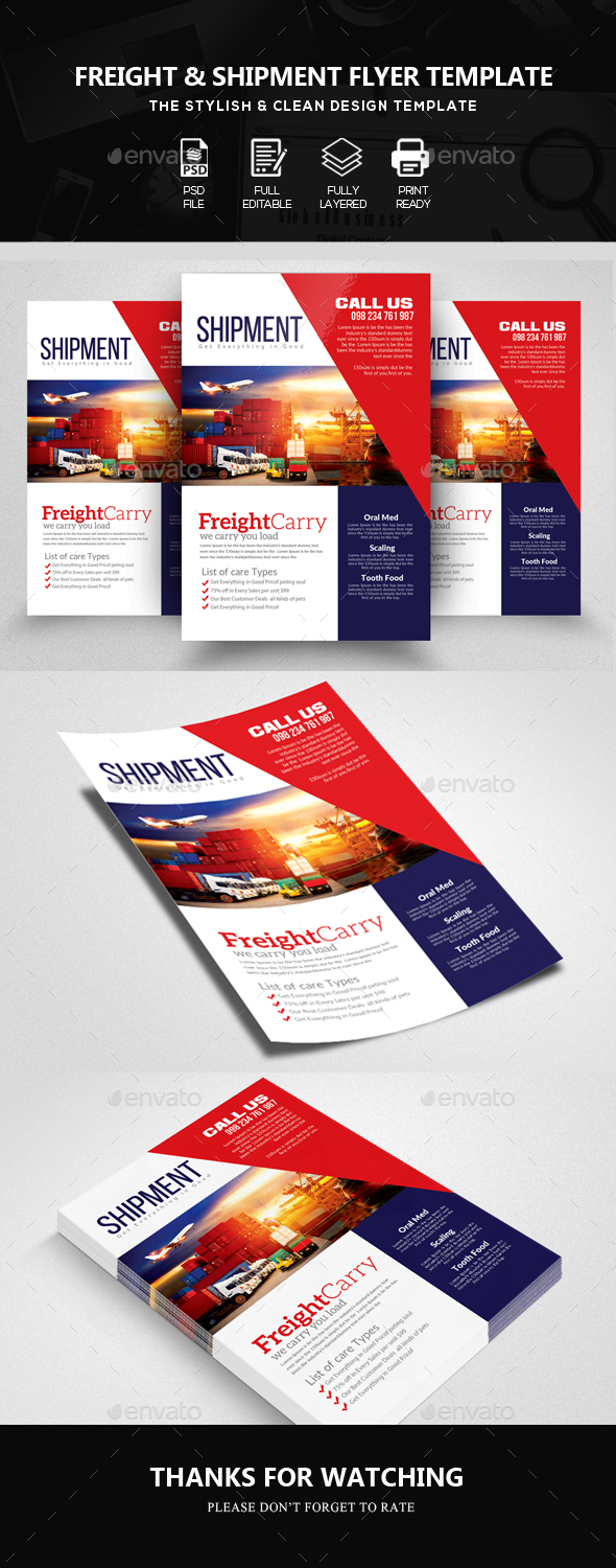 Logistics and Frieght Service Flyer - Corporate Flyers