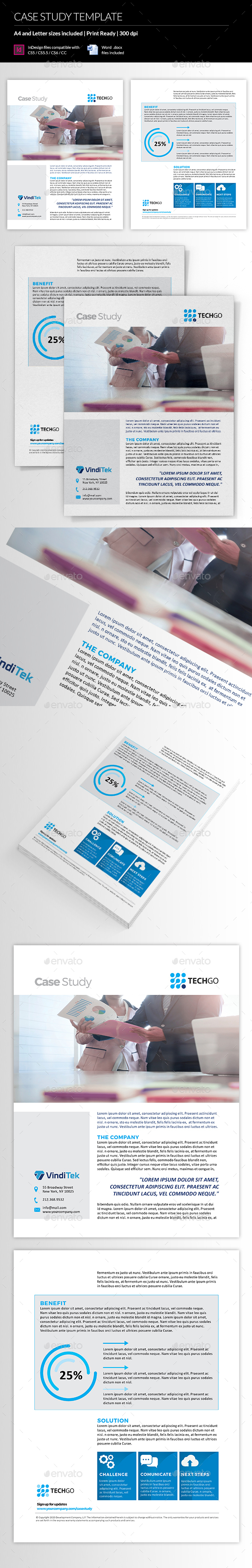 Case Study Template - Newsletters Print Templates