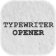 Typewriter Opener \ AE - VideoHive Item for Sale