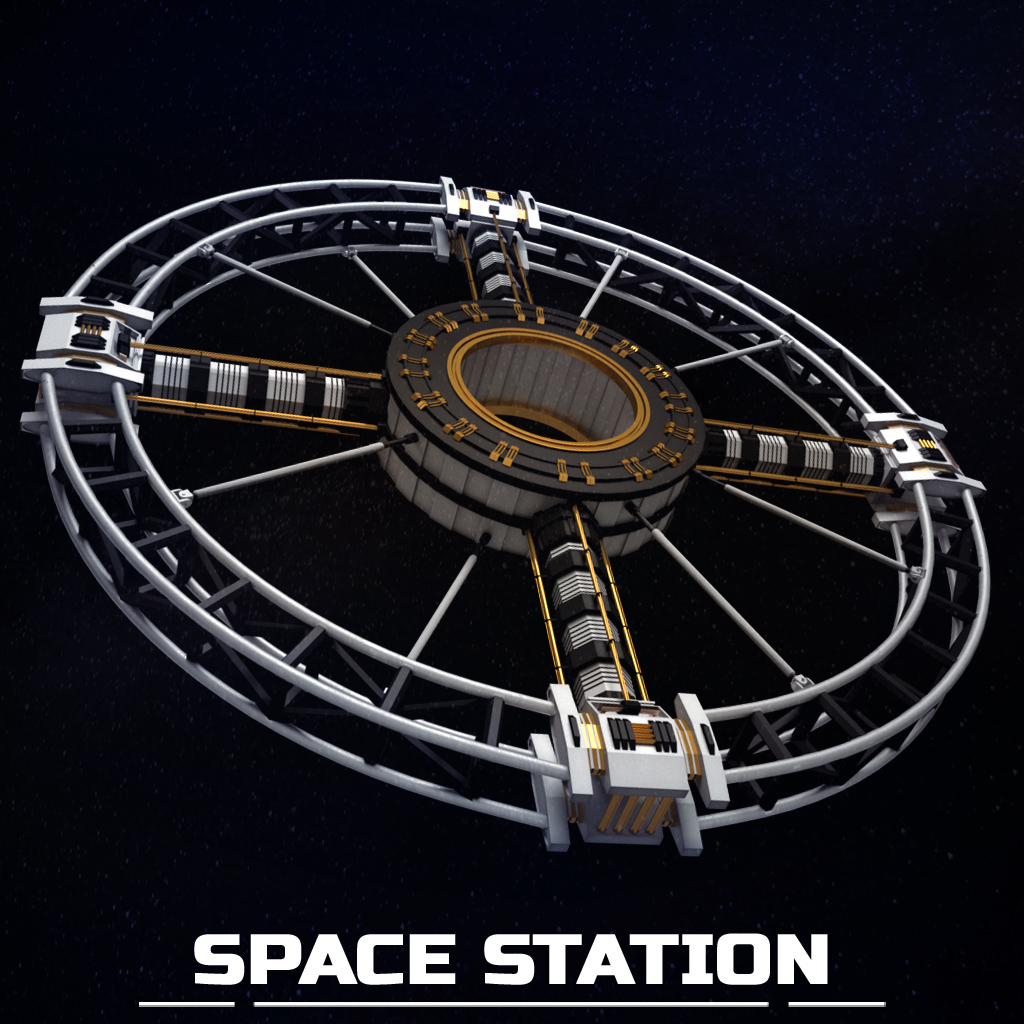 multiple torus space station