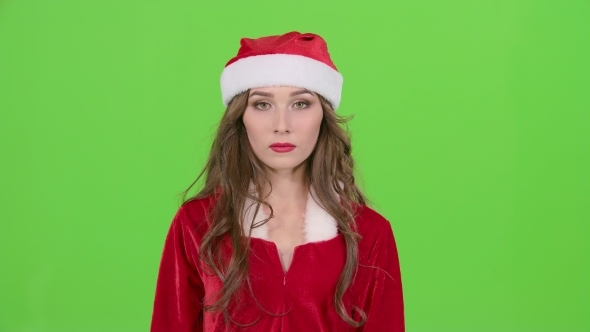 Santas Assistant Starts Smiles on Green Screen, Stock Footage | VideoHive