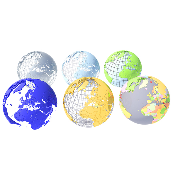 Geopolitical Globe 3D - 3Docean 21535084