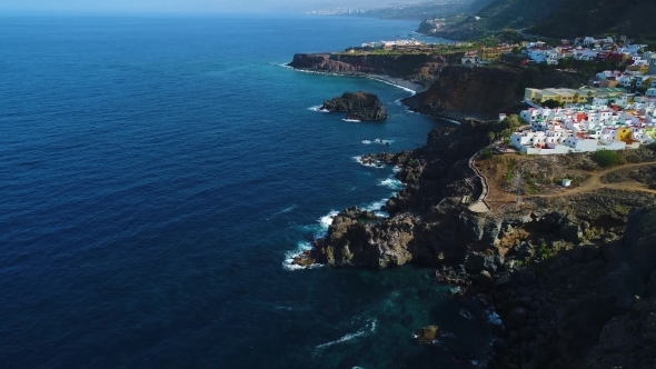 Flight Over Seashore at Tenerife