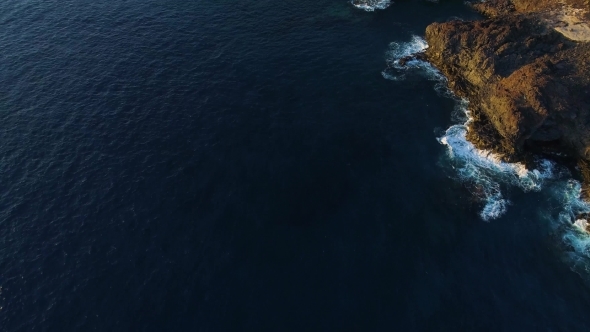 Flight Over Seashore at Tenerife