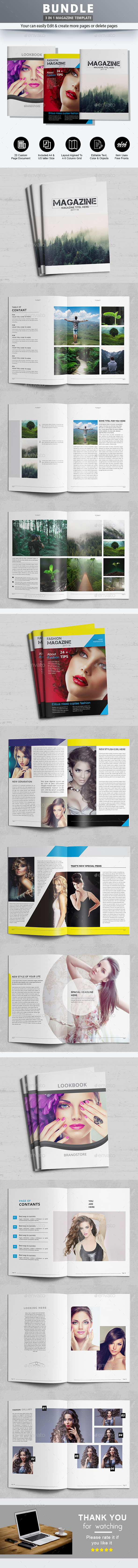 Magazine Bundle 1 - Magazines Print Templates