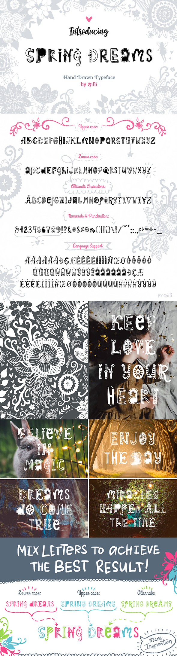 Spring Dreams Typeface - Decorative Fonts